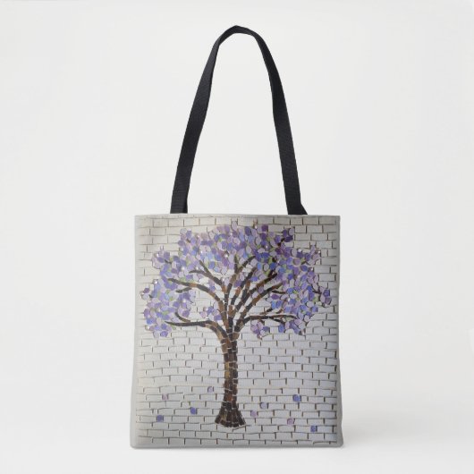 Tote Bag Mosaïque de Jacaranda (Devant)