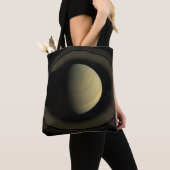 Tote Bag Mosaïque De La Planète Saturne Et Ses Principaux A (De près)
