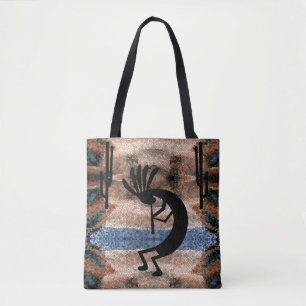 Tote Bag Mosaïque du désert sud-ouest de Kokopelli