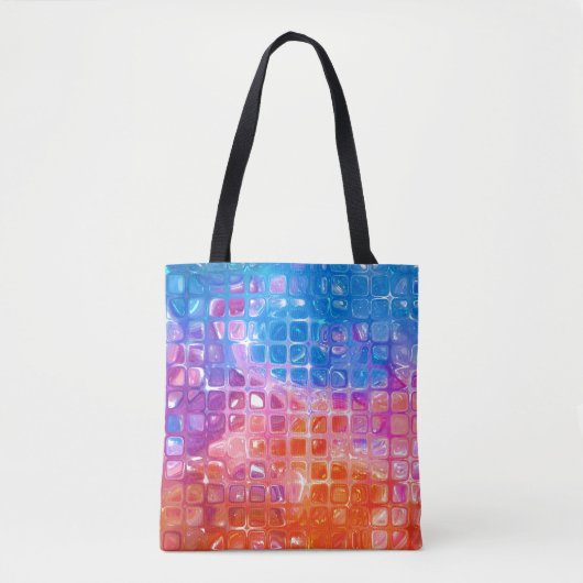 Tote Bag Mosaïque dynamique : Arrière - plan Abstrait multi (Devant)