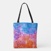 Tote Bag Mosaïque dynamique : Arrière - plan Abstrait multi (Dos)