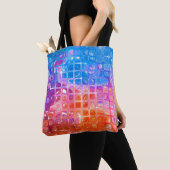 Tote Bag Mosaïque dynamique : Arrière - plan Abstrait multi (De près)