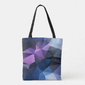 Tote Bag Mosaïque en bleu et rose (Dos)