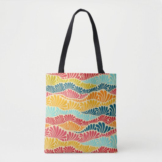 Tote Bag Mosaïque feuillue (Devant)