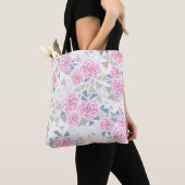 Tote Bag Mosaïque, fleurs (De près)
