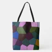 Tote Bag Mosaïque foncée (Devant)