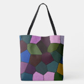Tote Bag Mosaïque foncée (Dos)