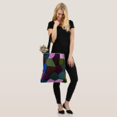 Tote Bag Mosaïque foncée (Sur le modèle)