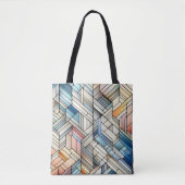 Tote Bag Mosaïque géométrique (Devant)