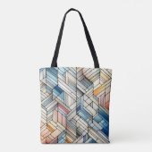 Tote Bag Mosaïque géométrique (Dos)