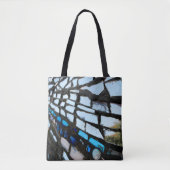 Tote Bag Mosaïque Miroir Bleu (Devant)