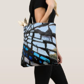 Tote Bag Mosaïque Miroir Bleu (De près)