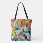 Tote Bag Mosaïque tuiles texture modèle (Dos)
