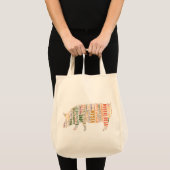 Tote Bag Mosaïque végétalienne (Devant (produit))