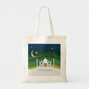 Tote Bag Mosquée de coupure de papier de l'Aïd moderne - Fo