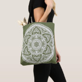 Tote Bag Moss Mandala (De près)