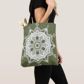 Tote Bag Moss Mandala (De près)