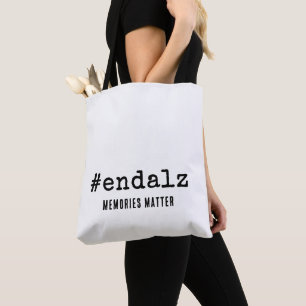 Tote Bag Mot-clic de sensibilisation à Alzheimer Fin Alzhei