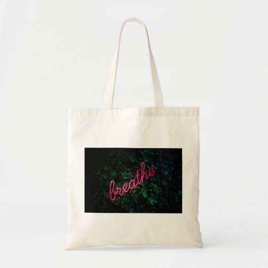 Tote Bag Mot courbe de respiration Art Street 3D Art Signa  (Devant)