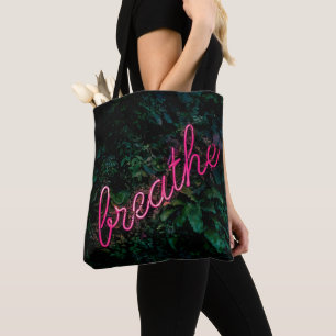 Tote Bag Mot courbe de respiration Art Street 3D Art Signa