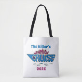 Tote Bag Mot de croisière en famille (Devant)