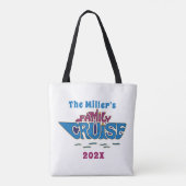 Tote Bag Mot de croisière en famille (Dos)