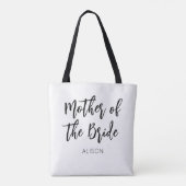 Tote Bag Mother of the Bride Black White Wedding  (Dos)