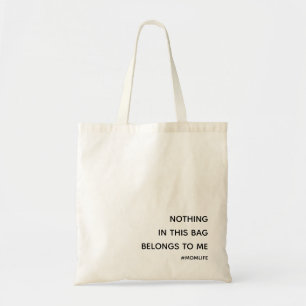 Tote Bag Motherhood Moderne minimaliste amusant Slogan - Ma