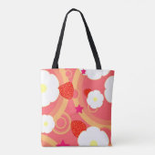 Tote Bag Motif 2 de fraise (Dos)
