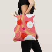 Tote Bag Motif 2 de fraise (De près)
