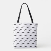 Tote Bag Motif 2 de hippie de moustache (Dos)