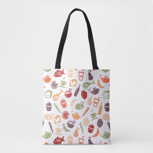 Tote Bag Motif 2 de nourriture (Devant)