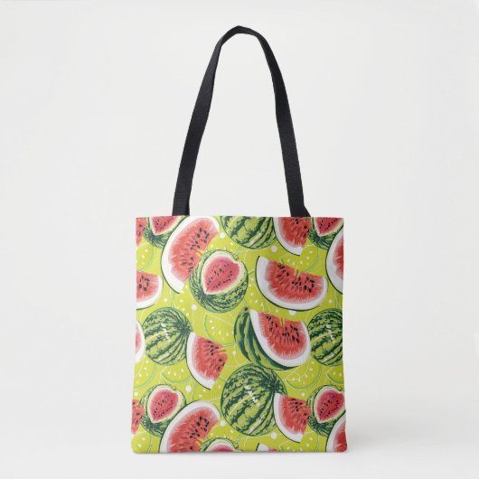 Tote Bag Motif 2 de pastèque (Devant)