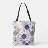Tote Bag Motif 2 de thème de mer (Dos)