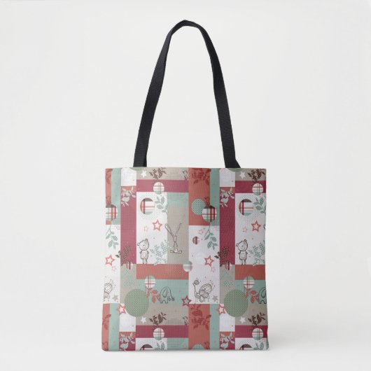 Tote Bag Motif 2 d'édredon de bébé (Devant)
