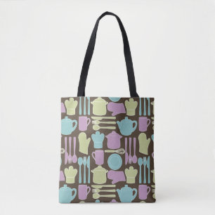 Tote Bag Motif 2 d'ustensiles de cuisine