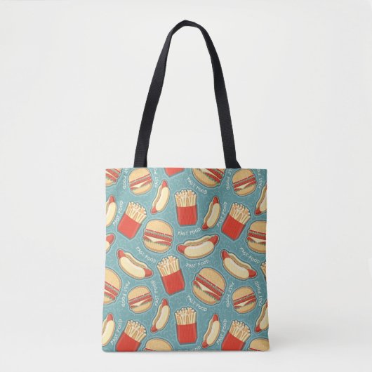 Tote Bag Motif 3 d'aliments de préparation rapide (Devant)