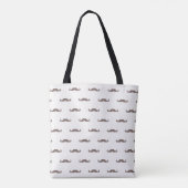 Tote Bag Motif 3 de hippie de moustache (Dos)