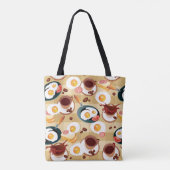 Tote Bag Motif 3 de petit déjeuner (Dos)