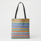 Tote Bag Motif à bandes multiples (Devant)