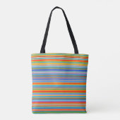 Tote Bag Motif à bandes multiples (Dos)