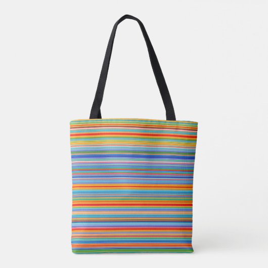 Tote Bag Motif à bandes multiples (Dos)