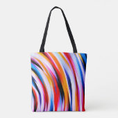 Tote Bag Motif à bandes multiples (Dos)