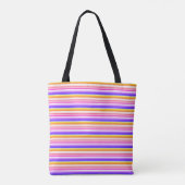 Tote Bag Motif à bandes multiples (Dos)