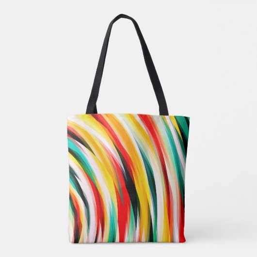 Tote Bag Motif à bandes multiples (Dos)