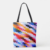 Tote Bag Motif à bandes multiples (Dos)