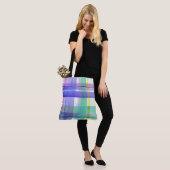 Tote Bag Motif à carreaux (Sur le modèle)