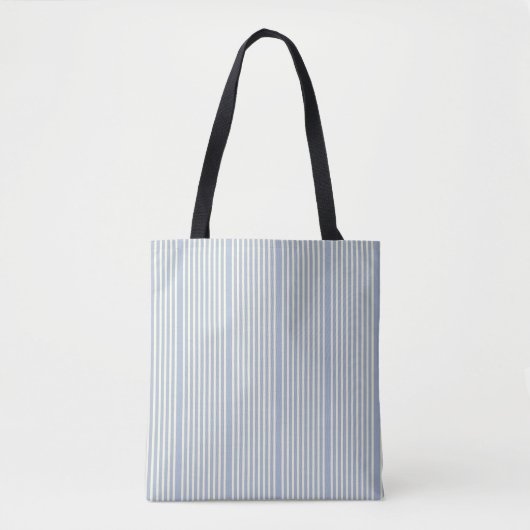 Tote Bag Motif à deux tons bleu crème (Devant)
