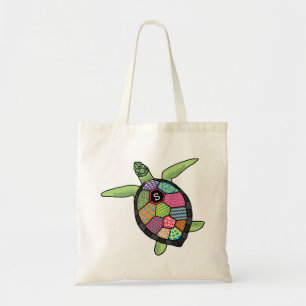 Tote Bag Motif à écorce colorée Monogramme Tortue de mer