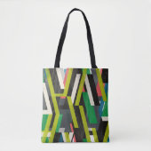 Tote Bag Motif à flux de suspension diagonal (Devant)
